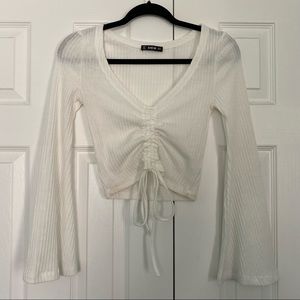 Shein Bell Sleeve Crop Top
